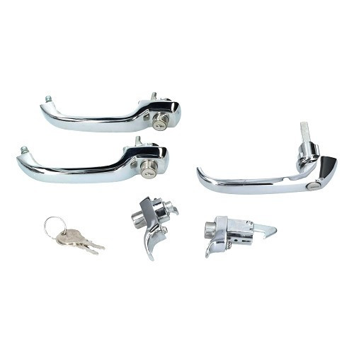     
                
                
    One-key exterior locks for VOLKSWAGEN Combi Bay Window T2A (08/1967-07/1968) - KA13407
