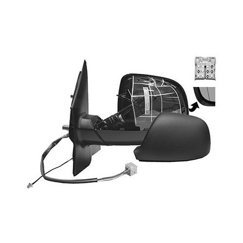     
                
                
    Rétroviseur gauche complet électrique à peindre pour VW Transporter T5 depuis 10/2009-> - KA14835
