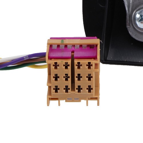 Black electric right door mirror for VW Transporter T5 from 2003 to 2009 - KA14836