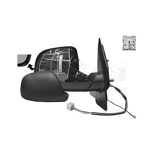     
                
                
    Rétroviseur droit complet électrique à peindre pour VOLKSWAGEN Transporter T5 (10/2009-) - KA14837
