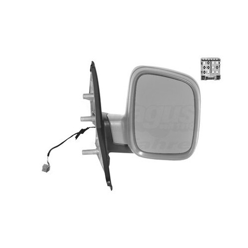  Electric right door mirror to be painted for VW Transporter T5 from 2003 to 2009 - KA14840 