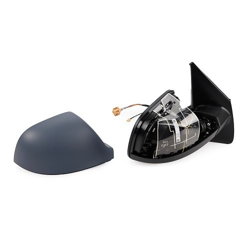 De-icing heated electric right wing mirror with aerial for VW Transporter T5 from 2003 to 2009 - KA14851