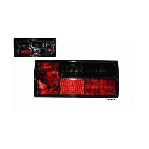  Red, smoked right-hand rear light for Hella base on VW Transporter T25 - KA15705 