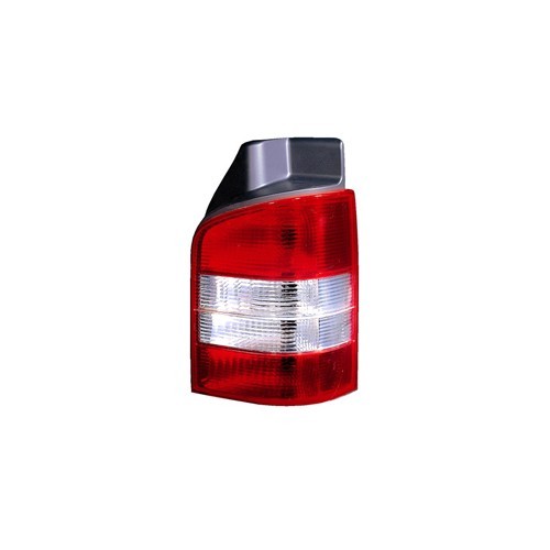  Red/white right-hand rear light for VW Transporter T5 with hatchback (2003-2015) - KA15866 