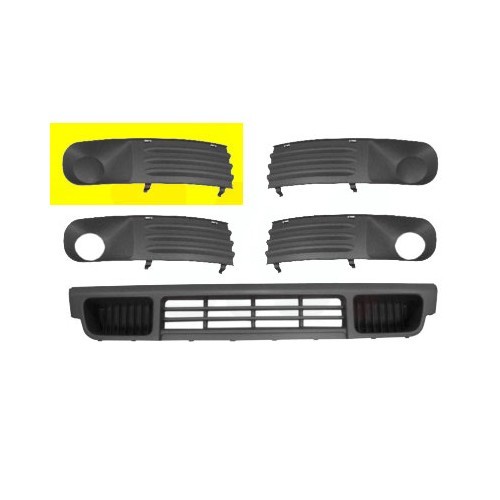  Straight bumper grille in graphite grey for VW Transporter T5 combi/van from 2003 to 2009 - KA19512 