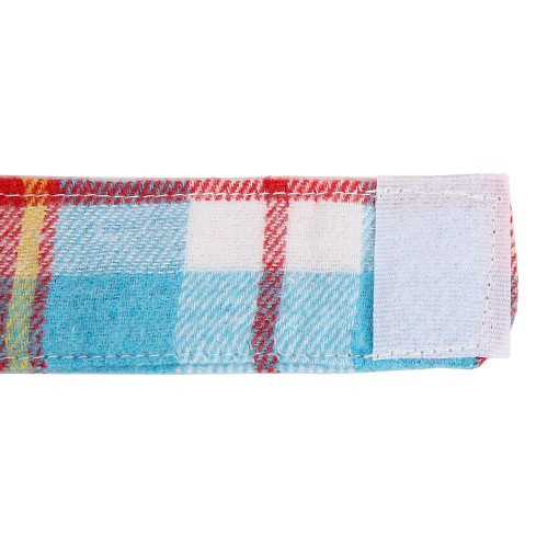 Interior curtains for VOLKSWAGEN Combi Split (-07/1967) - Small plaid red - KB00015