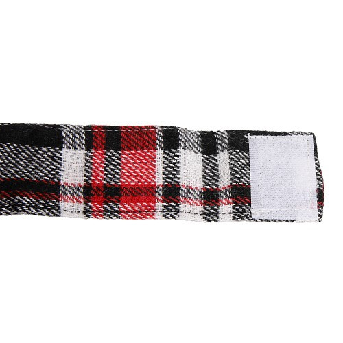 Interior curtains for VOLKSWAGEN Combi Split (-07/1967) - Red/white tartan large checks - KB00020