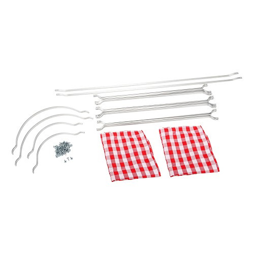     
                
                
    Tende interne per VOLKSWAGEN Combi Split (-07/1967) - Rosso Vichy - KB00023
