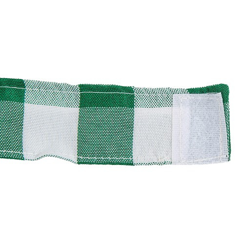 Rideaux intérieurs pour VOLKSWAGEN Combi Split (-07/1967) - Vert vichy - KB00026