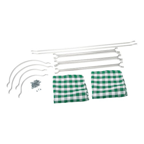     
                
                
    Tende interne per VOLKSWAGEN Combi Split (-07/1967) - Verde percalle - KB00026
