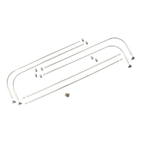     
                
                
    Aluminum rear window protection bars for VOLKSWAGEN Combi Split Barndoor (-02/1955) - KB00337
