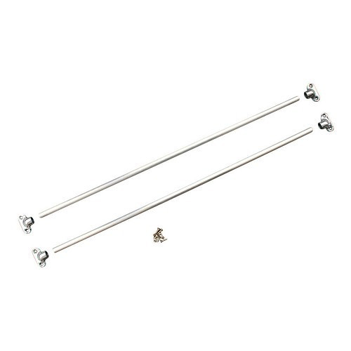     
                
                
    Aluminum side window bars for VOLKSWAGEN Combi Split 11, 13 and 15 windows (03/1955-07/1967) - KB00340
