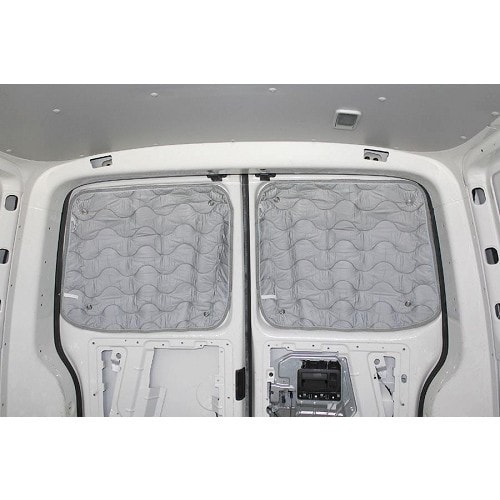  Isolants thermiques intérieurs 5 couches pour Volkswagen Transporter T6 long avec doubles portes arrières (04/2015-07/2018) - 9 pièces - KB01062-3 