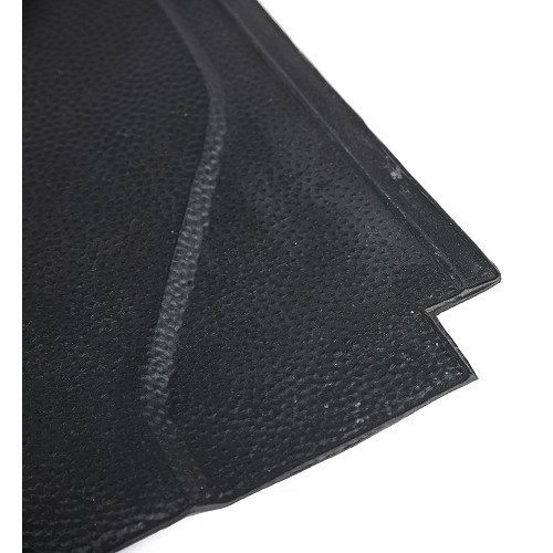  Black rubber mats under front seats for VOLKSWAGEN Combi Split (1963-1967) - set of 2 - KB02301-1 