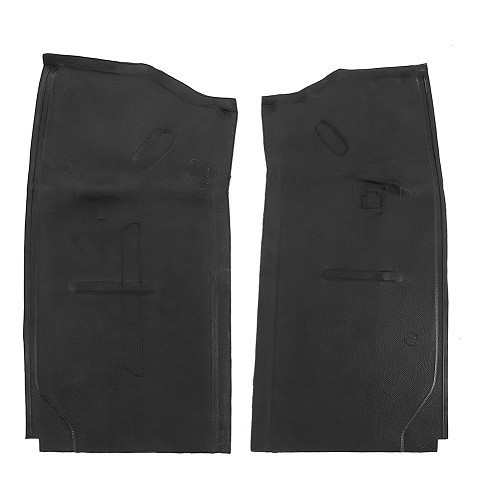     
                
                
    Tapis caoutchouc noirs sous sièges avant pour VOLKSWAGEN Combi Split (1963-1967) - par 2 - KB02301
