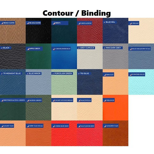  Carpet Deluxe kit for Karmann-Ghia Coupé 55 ->59 - KB145559-10 