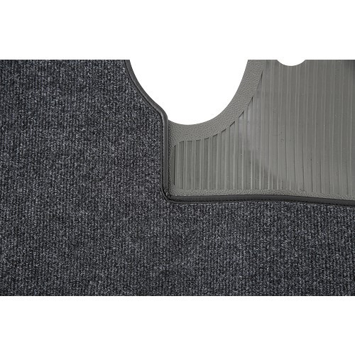  Zwart Luxe tapijt voor Karmann-Ghia Coupé 65 -&gt;67 - KB14661-2 