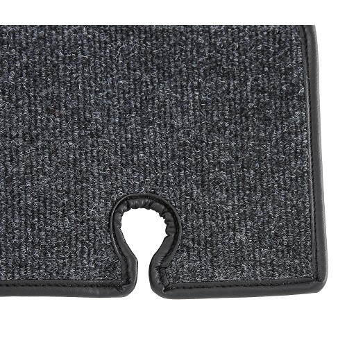  Zwart Luxe tapijt voor Karmann-Ghia Coupé 65 -&gt;67 - KB14661-3 