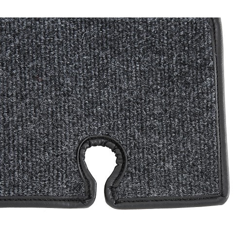  Black Luxe carpet for Karmann-Ghia Coupé 65 -&gt;67 - KB14661-3 