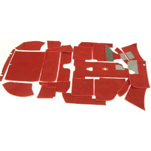  Carpet Deluxe kit for Karmann-Ghia Coupé 68 ->69 - KB146869-2 
