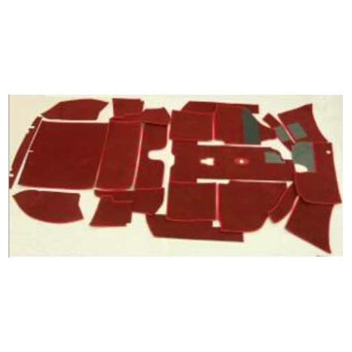  Luxe tapijt voor Karmann-Ghia Cabriolet 55 ->59 - KB155559 