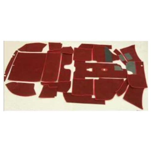  Moquette di Lusso per Karmann-Ghia Cabriolet 68 -> 69 - KB156869 