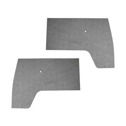  Painéis da porta frontal em PVC cinzento sem furo para VOLKSWAGEN Combi Split (1950-1967) - KB21101 