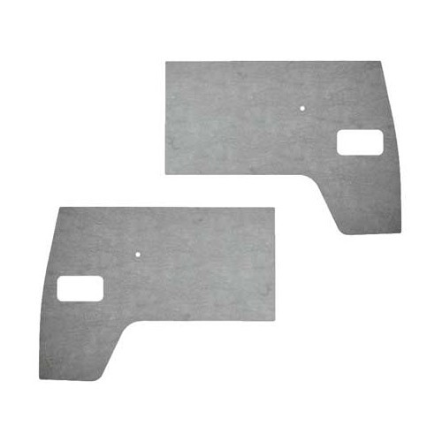  Paneles frontales de PVC gris con orificios para Combi Split 50 -&gt;61 - juego de 2 - KB21102 
