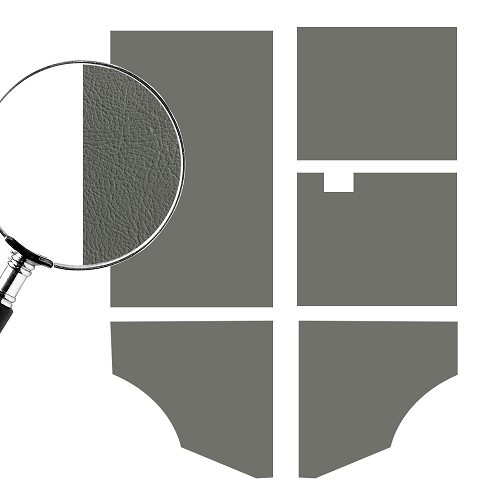     
                
                
    Rear door panels for VOLKSWAGEN Combi Split (1950-07/1967) - Grey - KB21109
