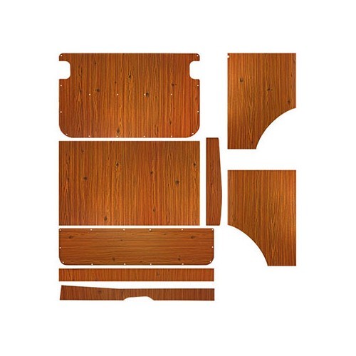  Paneles de madera Westfalia Helsinki para Combi 73 ->79 - KB21203 