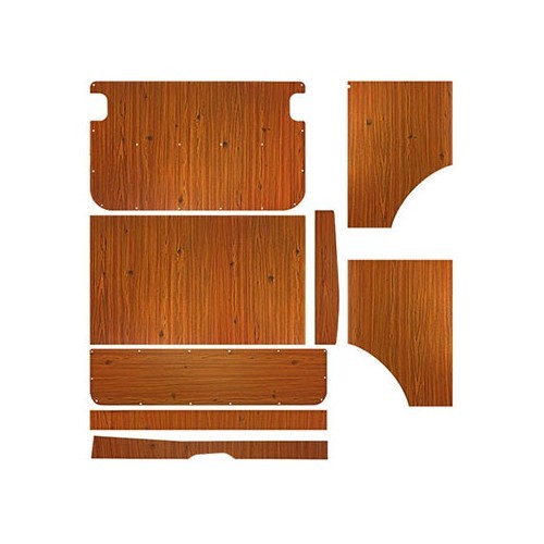     
                
                
    Westfalia Helsinki wood panels for Kombi 73 ->79 - KB21203

