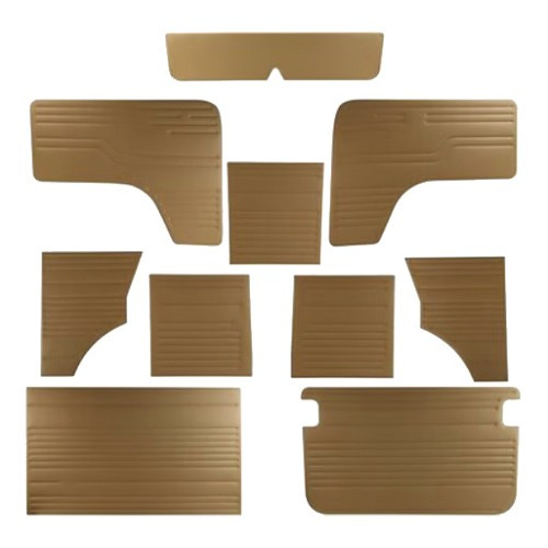     
                
                
    Panneaux de porte en vinyle beige pour VOLKSWAGEN Combi Bay Window (08/1970-07/1979 - KB22202
