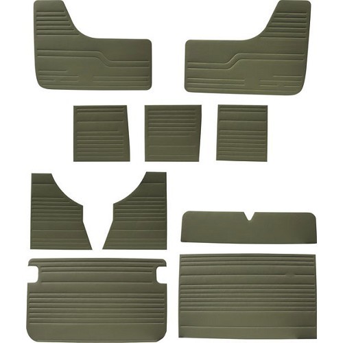     
                
                
    Green vinyl door panels for Kombi 71 ->79 - KB22210
