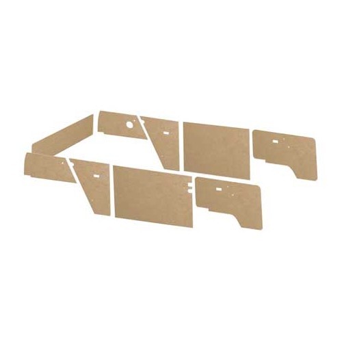  Kit of 9 wood panels for VW Transporter T25 from 1979 to 1984 - KB22500 