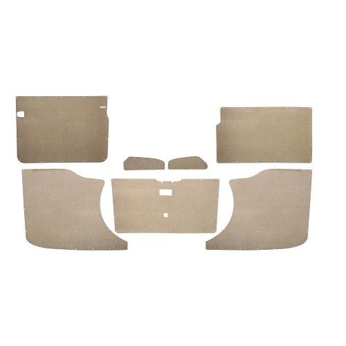     
                
                
    Set of 7 wood panels to be covered, for VW Transporter T5 with tailgate from 2003 to 2015 - KB22521
