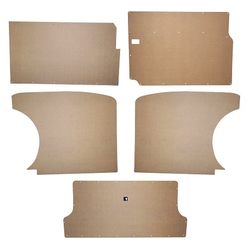  Set of 5 wood panels to be covered, for VW Transporter T4 from 1990 to 2003 - KB22523 