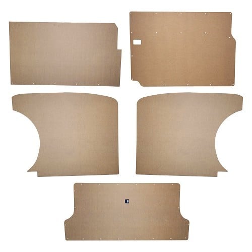  Set of 5 wood panels to be covered, for VW Transporter T4 from 1990 to 2003 - KB22523 
