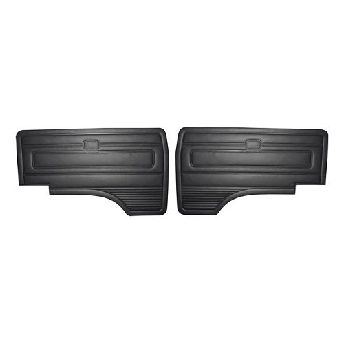  Panneaux de portes en vinyle Noir pour Transporter 79 ->92 - par 2 - KB25203 