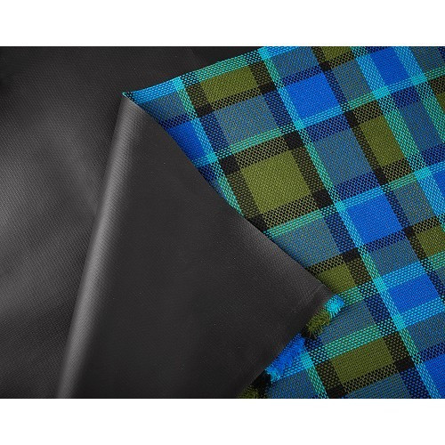  Westfalia fabric check pattern Blue / Green - KB25760 