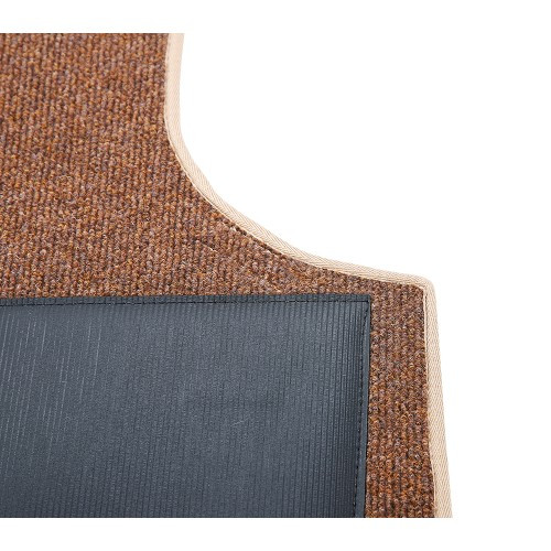 Luxury front cabin carpet for VOLKSWAGEN Transporter T25 Petrol & Diesel (05/1979-07/1992) - brown - KB26881