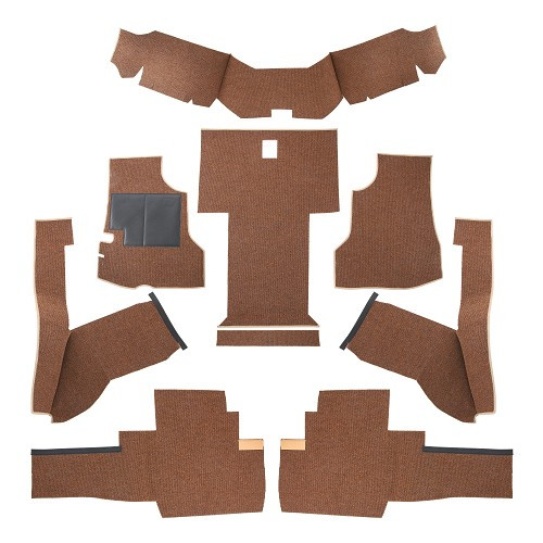     
                
                
    Moquette luxe de cabine avant pour VOLKSWAGEN Transporter T25 Essence & Diesel (05/1979-07/1992) - marron - KB26881
