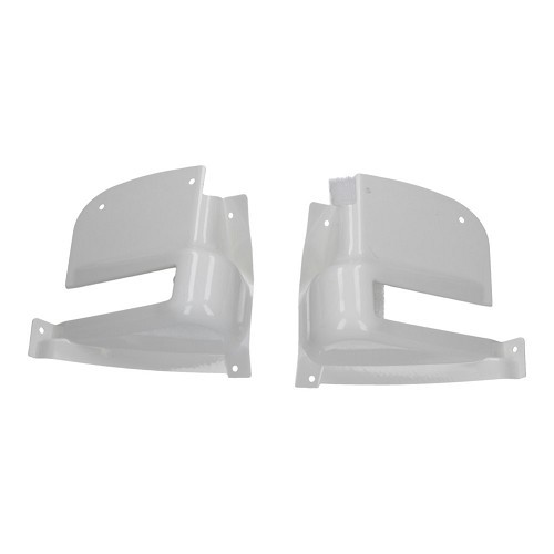  Mascherine copri-cerniere in plastica bianca, per portellone posteriore Combi Split dal 64 al 67 - due pezzi - KB27000 