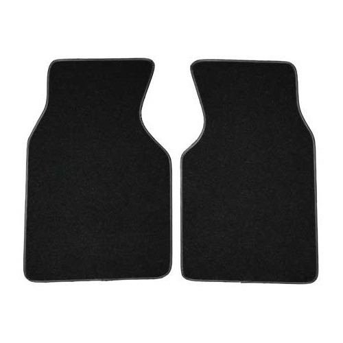  Set of luxury black front cab mats for Transporter 90 ->03 - KB28100 