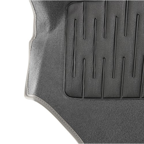 Moquette nylon grise moulée sur mesure pour VOLKSWAGEN Transporter T25 Essence et Diesel (1979-1992) - KB28150