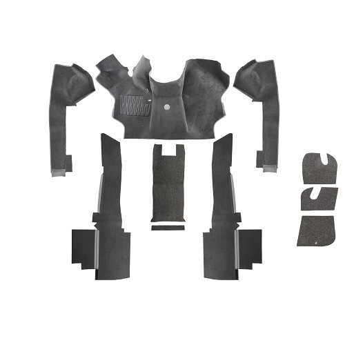     
                
                
    Voorgevormd grijs luxe tapijt voor VOLKSWAGEN Transporter T25 Benzine en Diesel (1979-1992) - KB28154
