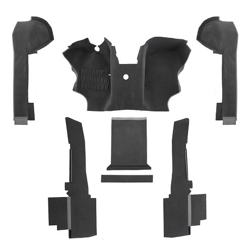     
                
                
    Voorgevormd grijs luxe tapijt voor VOLKSWAGEN Transporter T25 Turbo-Diesel (1979-1992) - KB28155
