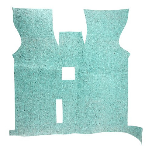 Front cab carpet with rear pass-through for VOLKSWAGEN Transporter T4 (1990-2003) - Biscuit - KB28163