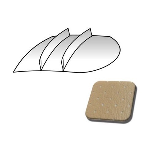     
                
                
    Geperforeerde vinyl dak liner medium lederen cabine deel voor Bay Window 68 ->79 zonder zonnedak - KB28766
