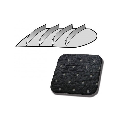     
                
                
    Zwarte geperforeerde vinyl hemel voor Bay Window dubbele cabine pick-up 68 ->74 - KB28780
