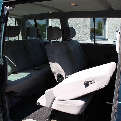  Velvet seat at the end of the centre bench seat for a VW Transporter T4 - KB31051-10 